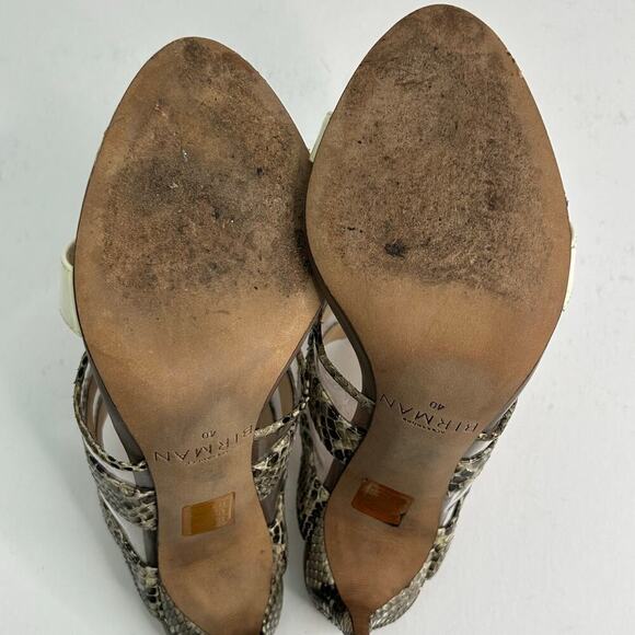 Alexandre Birman stiletto open toe slide python patent sandals size EU 40 - Picture 6 of 10